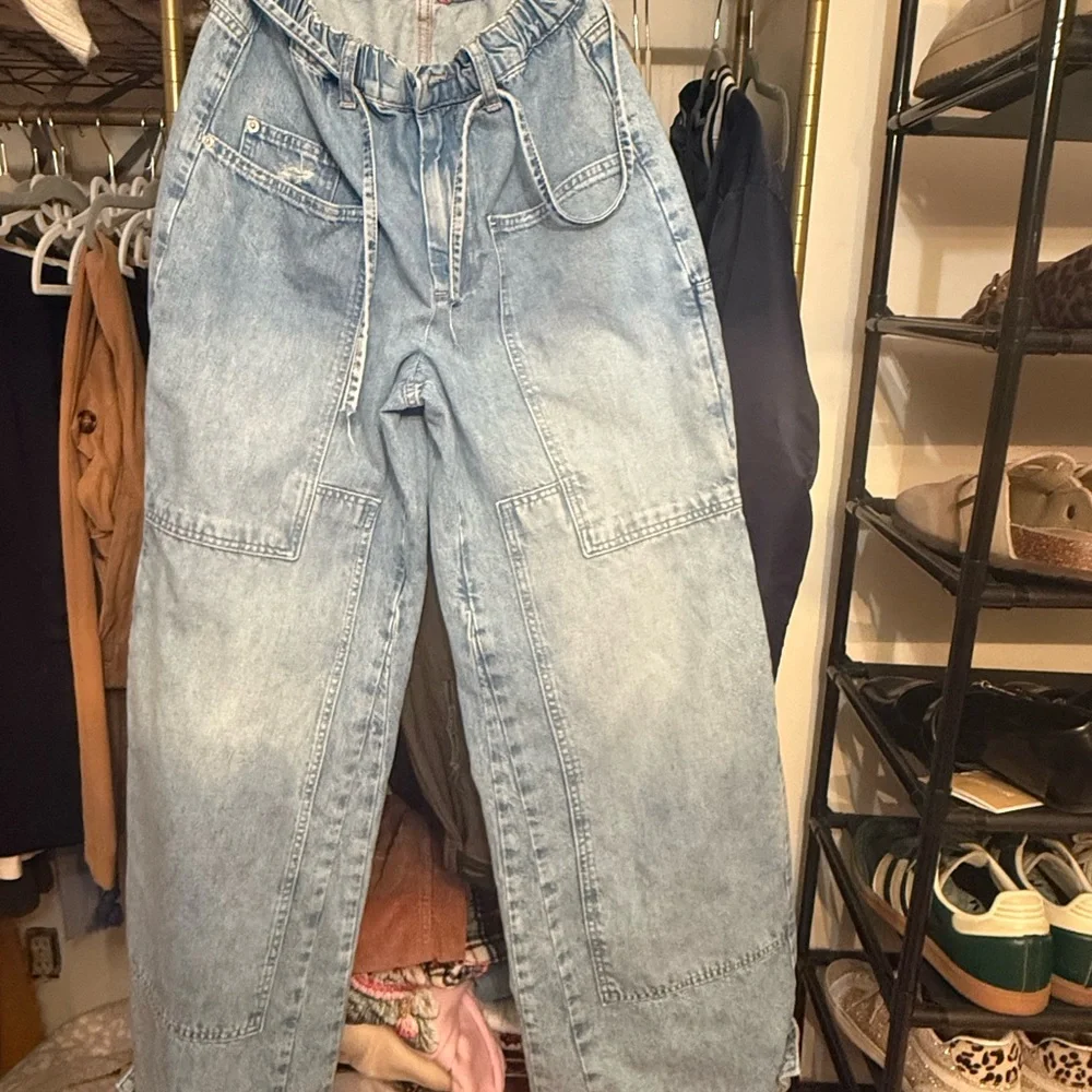 Free People CRVY Outlaw Wide Leg Jeans - Picture 3 of 5